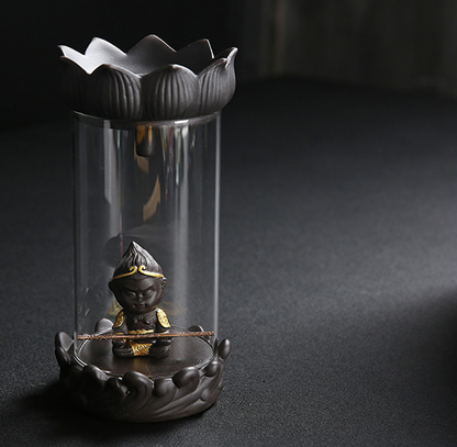 Wukong Backflow Incense Burner - Ceramic Zen Style