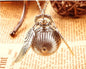 Harry Potter Golden Snitch Pocket Watch Necklace